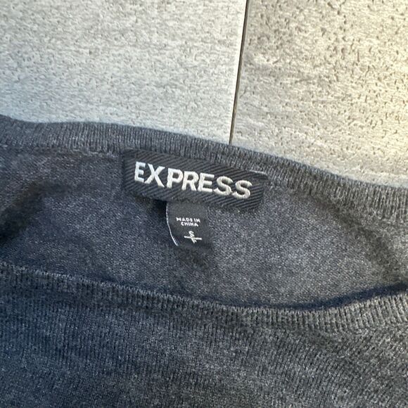Express Gray and Black Bodycon Colorblock Dress Size Small - Picture 3 of 4